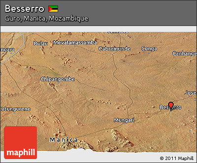 Satellite Panoramic Map of Besserro