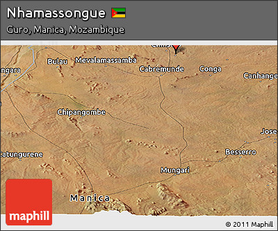 Satellite Panoramic Map of Nhamassongue