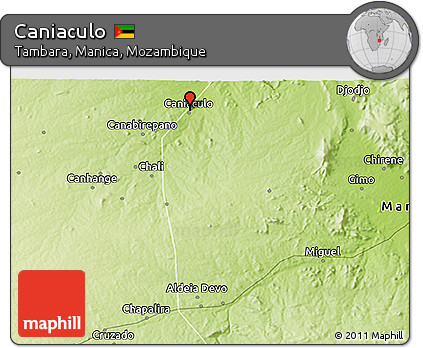 Physical 3D Map of Caniaculo