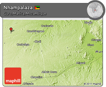Physical 3D Map of Nhampalaza