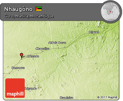 Physical 3D Map of Nhaugôno