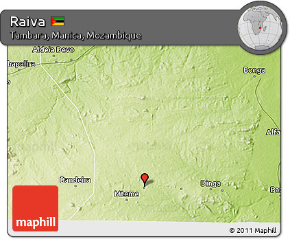 Physical 3D Map of Raiva