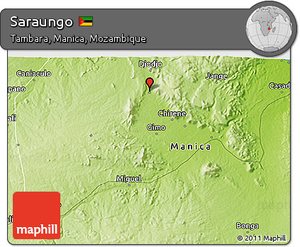 Physical 3D Map of Saraungo