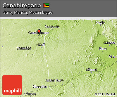 Physical 3D Map of Canabirepano