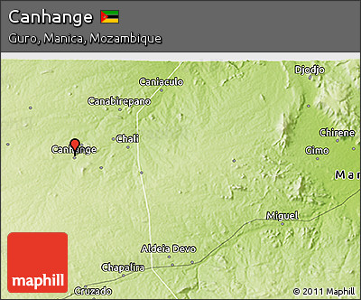 Physical 3D Map of Canhange