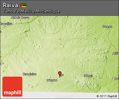Physical 3D Map of Raiva