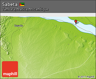 Physical 3D Map of Sabeta