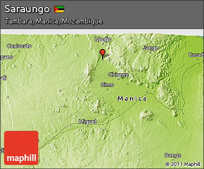 Physical 3D Map of Saraungo