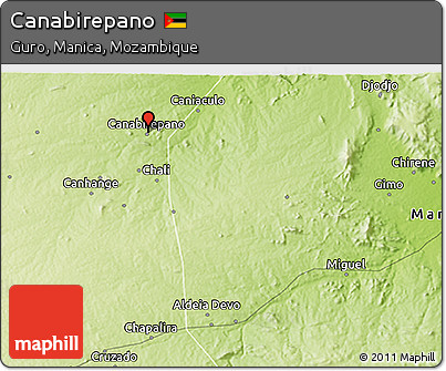 Physical 3D Map of Canabirepano