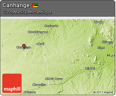 Physical 3D Map of Canhange