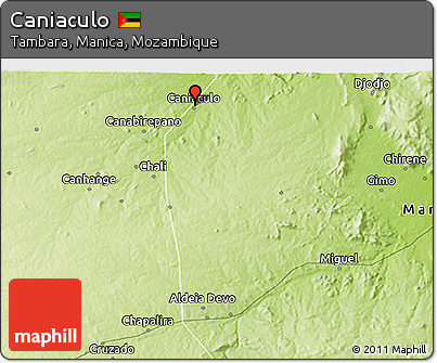 Physical 3D Map of Caniaculo