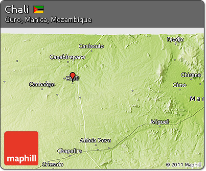 Physical 3D Map of Chali