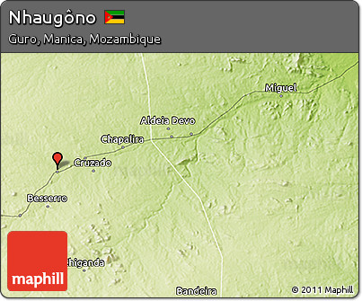 Physical 3D Map of Nhaugôno