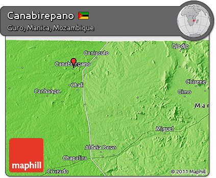 Political 3D Map of Canabirepano
