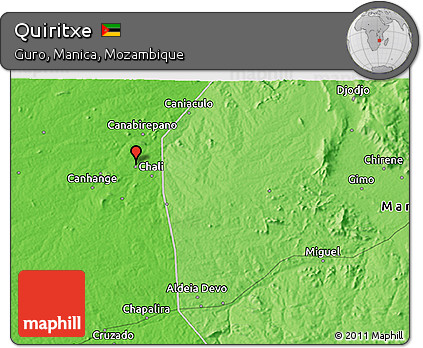 Political 3D Map of Quiritxe