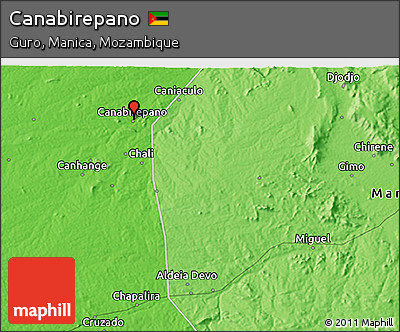 Political 3D Map of Canabirepano
