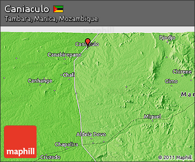 Political 3D Map of Caniaculo