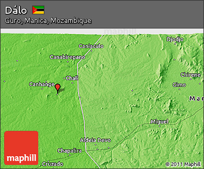 Political 3D Map of Dálo