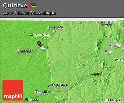 Political 3D Map of Quiritxe