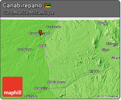 Political 3D Map of Canabirepano