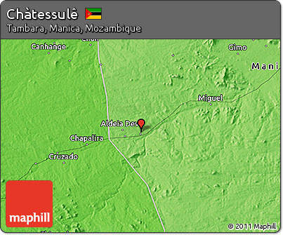 Political 3D Map of Chàtessulê