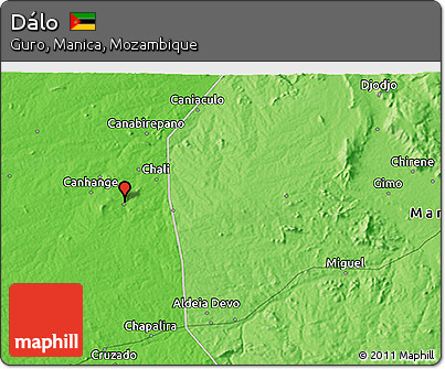 Political 3D Map of Dálo