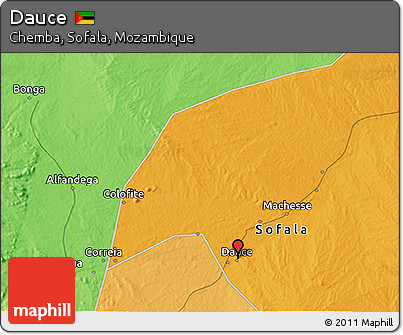 Political 3D Map of Dauce