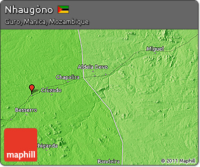 Political 3D Map of Nhaugôno