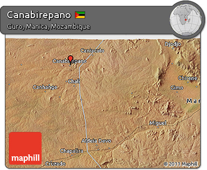 Satellite 3D Map of Canabirepano