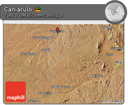 Satellite 3D Map of Caniaculo