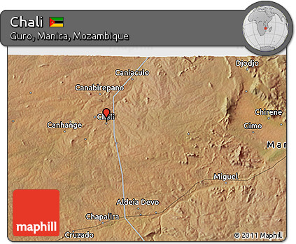 Satellite 3D Map of Chali