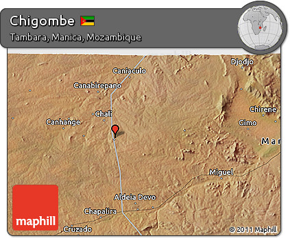 Satellite 3D Map of Chigombe