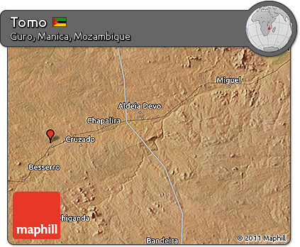 Satellite 3D Map of Tomo