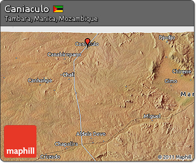 Satellite 3D Map of Caniaculo
