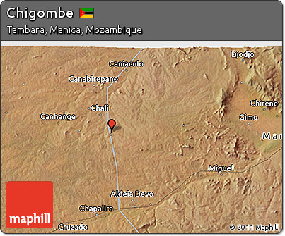 Satellite 3D Map of Chigombe