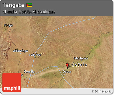 Satellite 3D Map of Tangata
