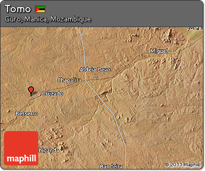 Satellite 3D Map of Tomo
