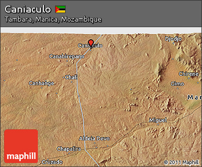 Satellite 3D Map of Caniaculo