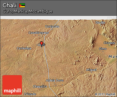 Satellite 3D Map of Chali