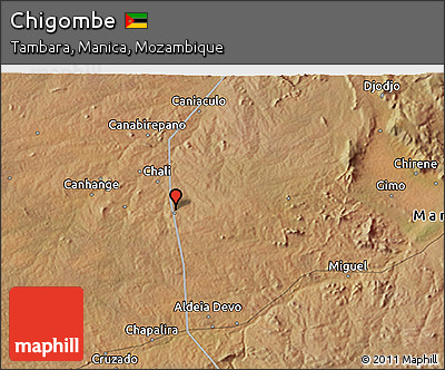 Satellite 3D Map of Chigombe