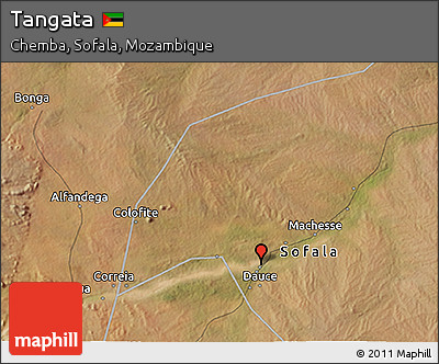 Satellite 3D Map of Tangata