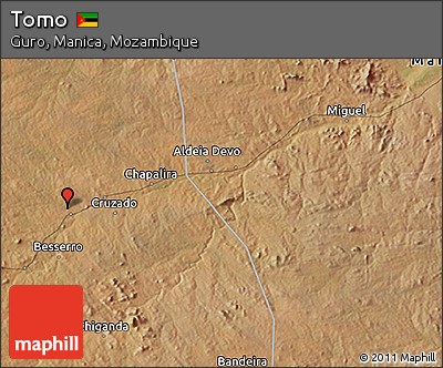 Satellite 3D Map of Tomo