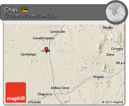 Shaded Relief 3D Map of Chali