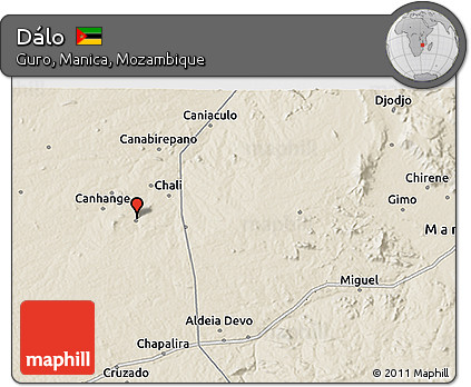 Shaded Relief 3D Map of Dálo