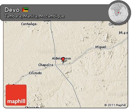 Shaded Relief 3D Map of Devo