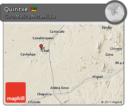 Shaded Relief 3D Map of Quiritxe
