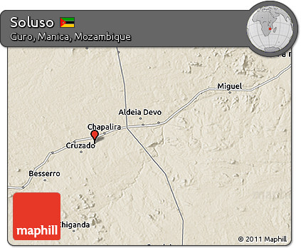 Shaded Relief 3D Map of Soluso