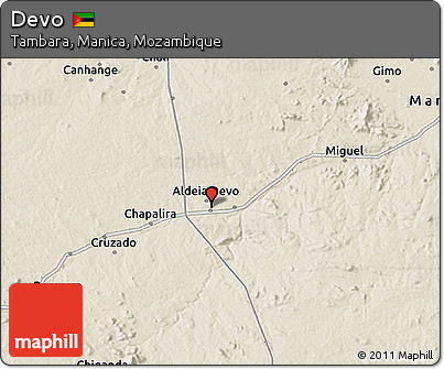 Shaded Relief 3D Map of Devo