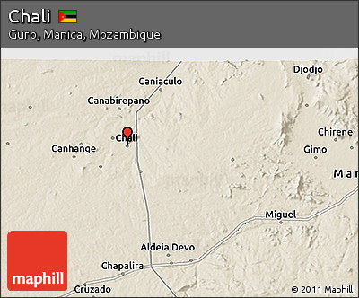 Shaded Relief 3D Map of Chali
