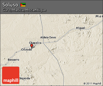Shaded Relief 3D Map of Soluso